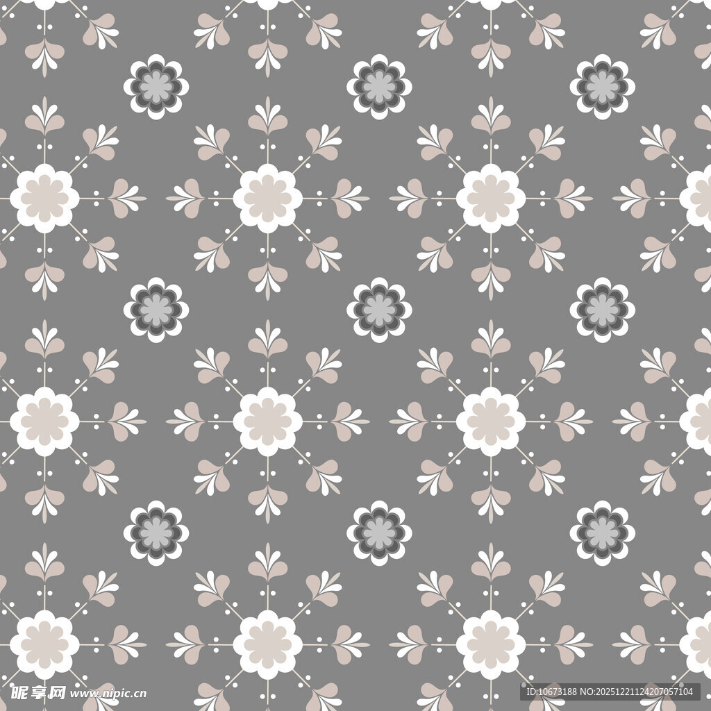 浅灰底花朵图案纹理