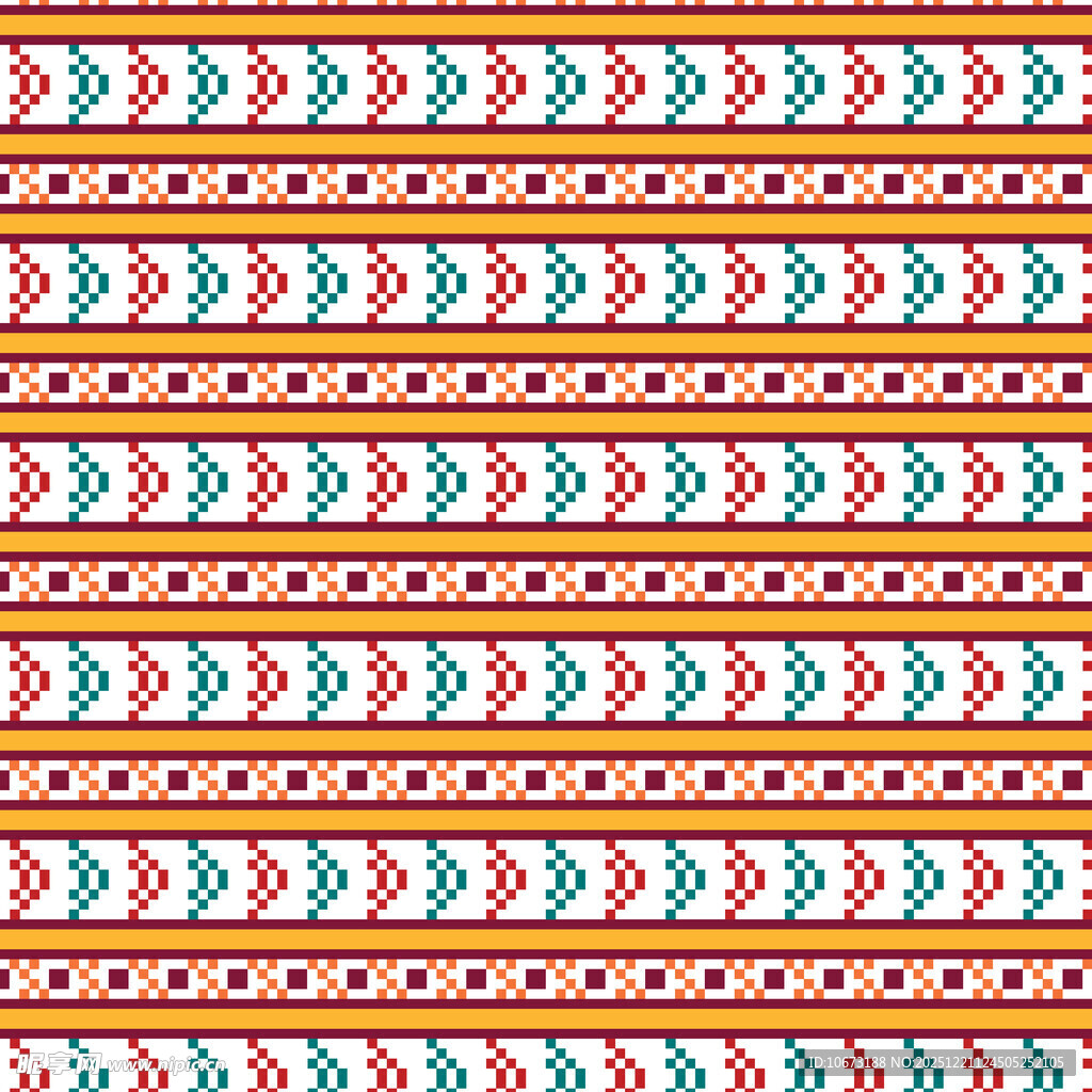 多彩几何图案民族风纹理