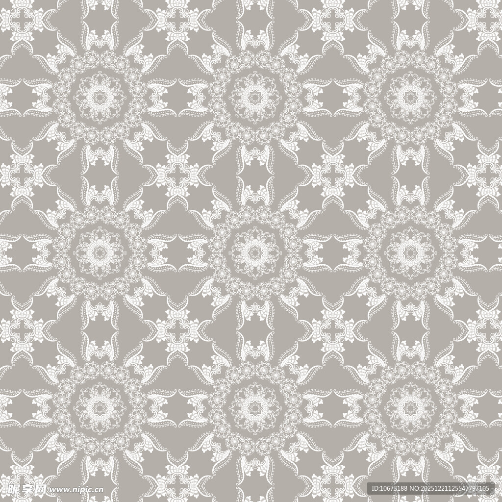 浅灰几何花纹图案背景