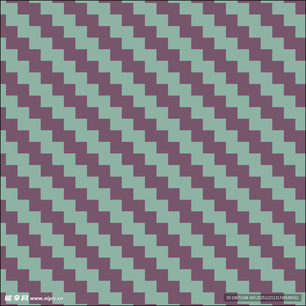 紫绿相间几何条纹图案