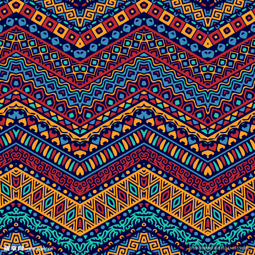 民族风几何图案纹理