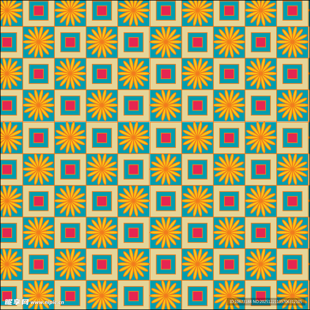 几何图案彩色无缝背景