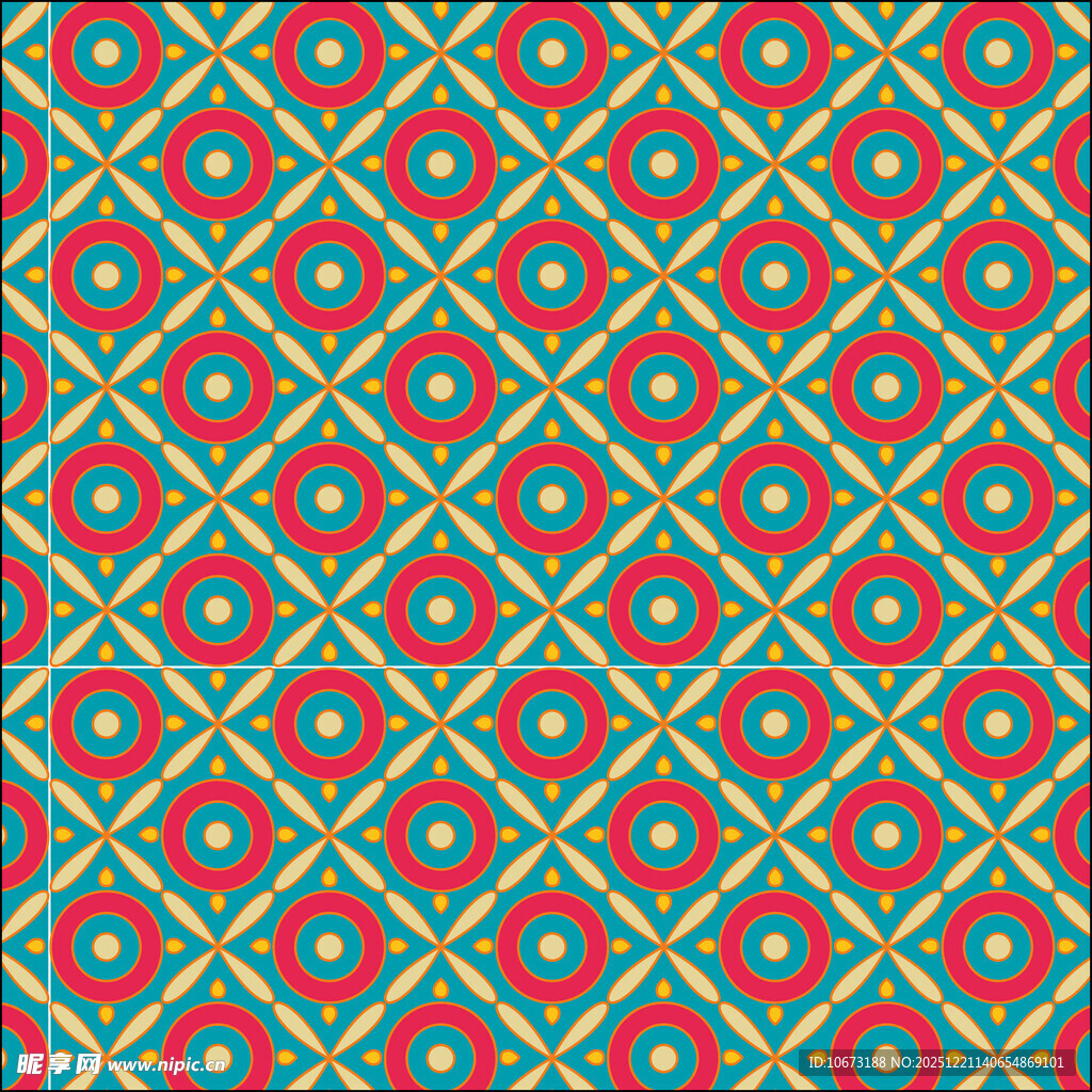 几何图案彩色无缝背景