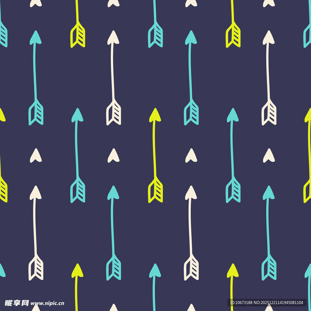 箭头图案无缝背景纹理