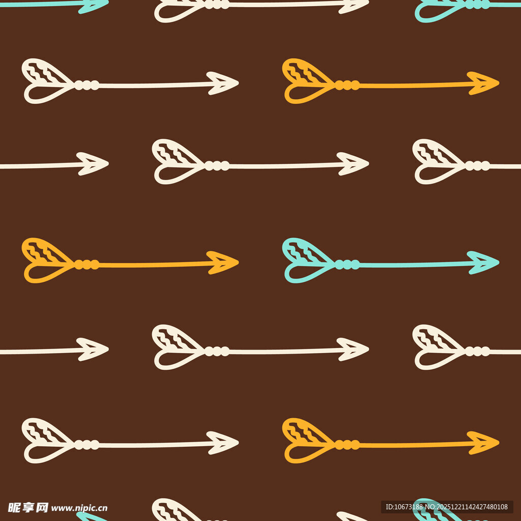 多彩箭头图案背景设计