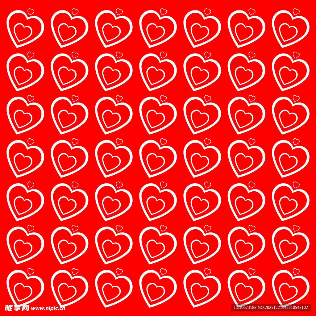 红色爱心图案背景
