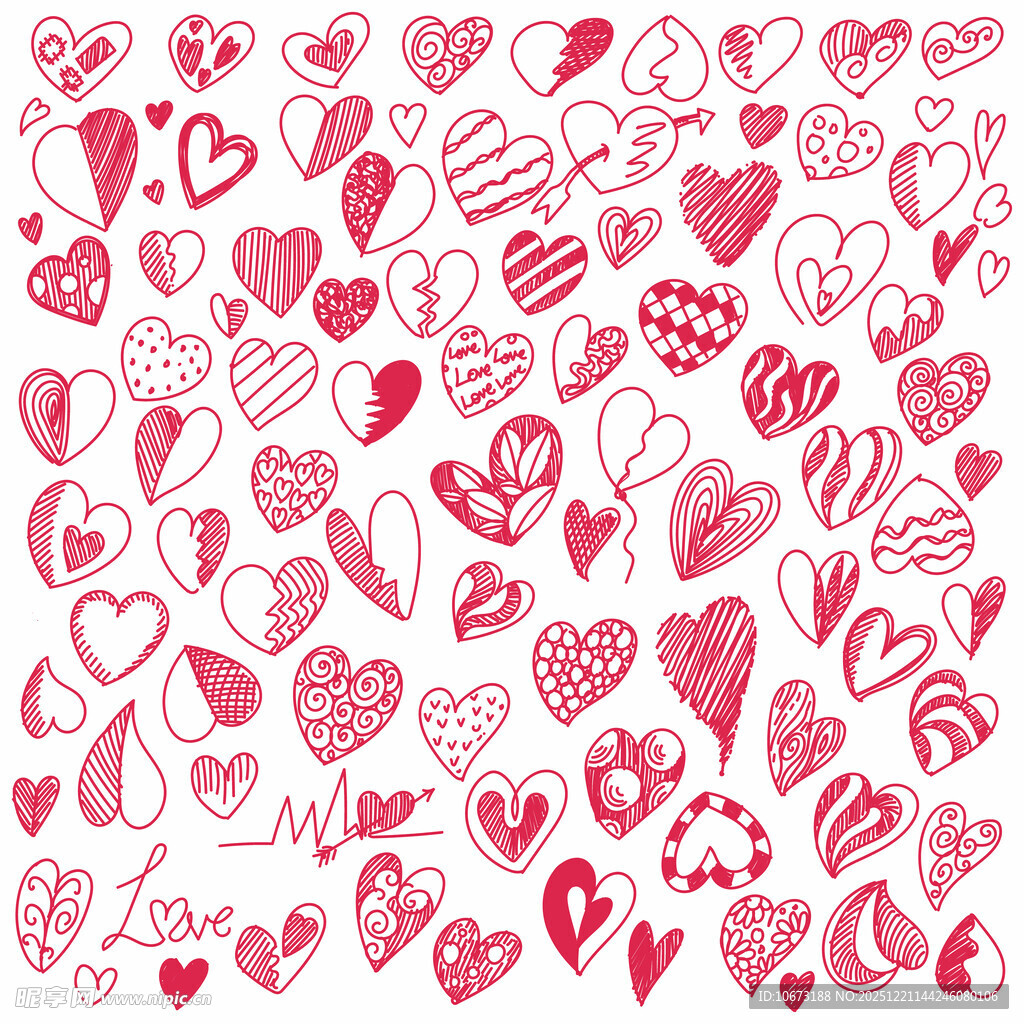 爱心图案集合