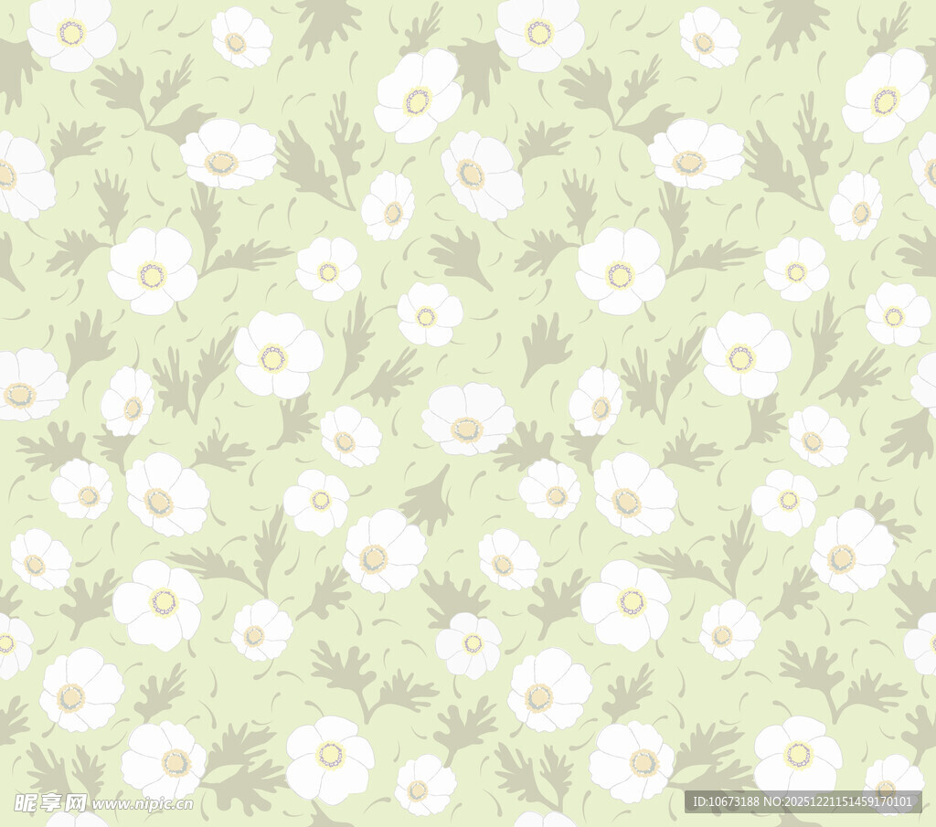 清新小花图案背景