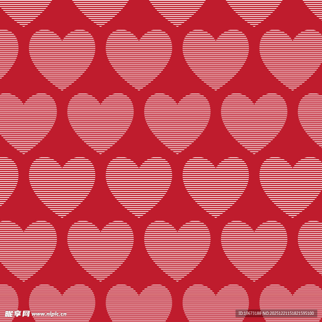 红色爱心图案背景