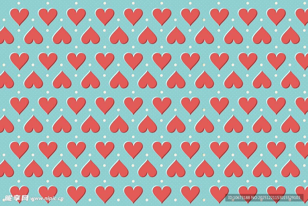 心形图案的清新背景纹理