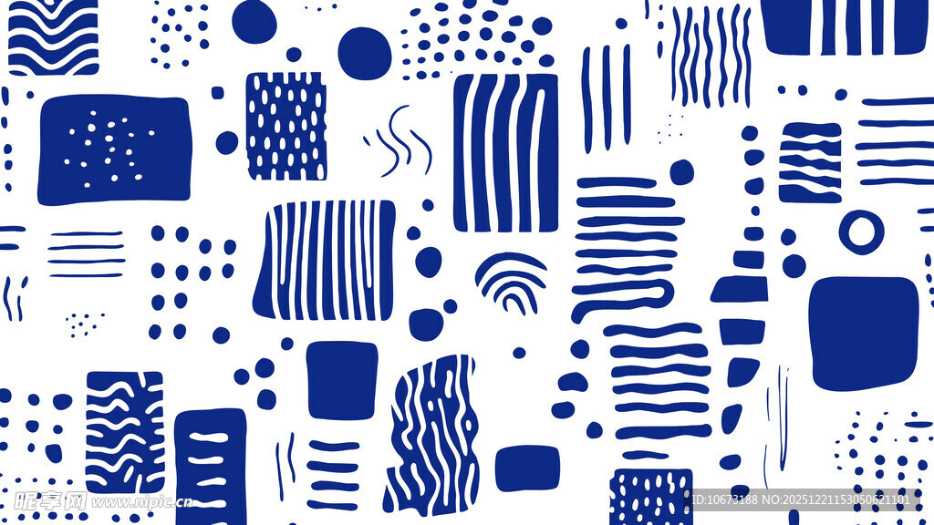 蓝白几何抽象图案背景