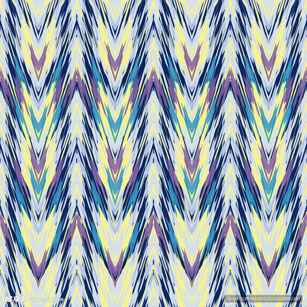 几何波浪多彩图案纹理