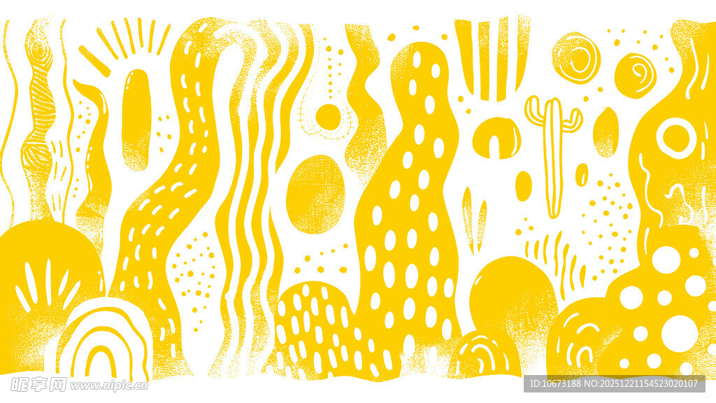 黄色抽象线条图案纹理
