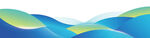 动感蓝绿波浪背景图案