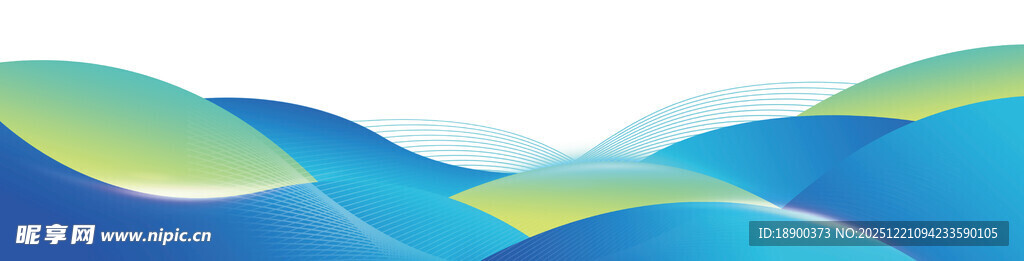 动感蓝绿波浪背景图案