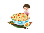 炒饭插画
