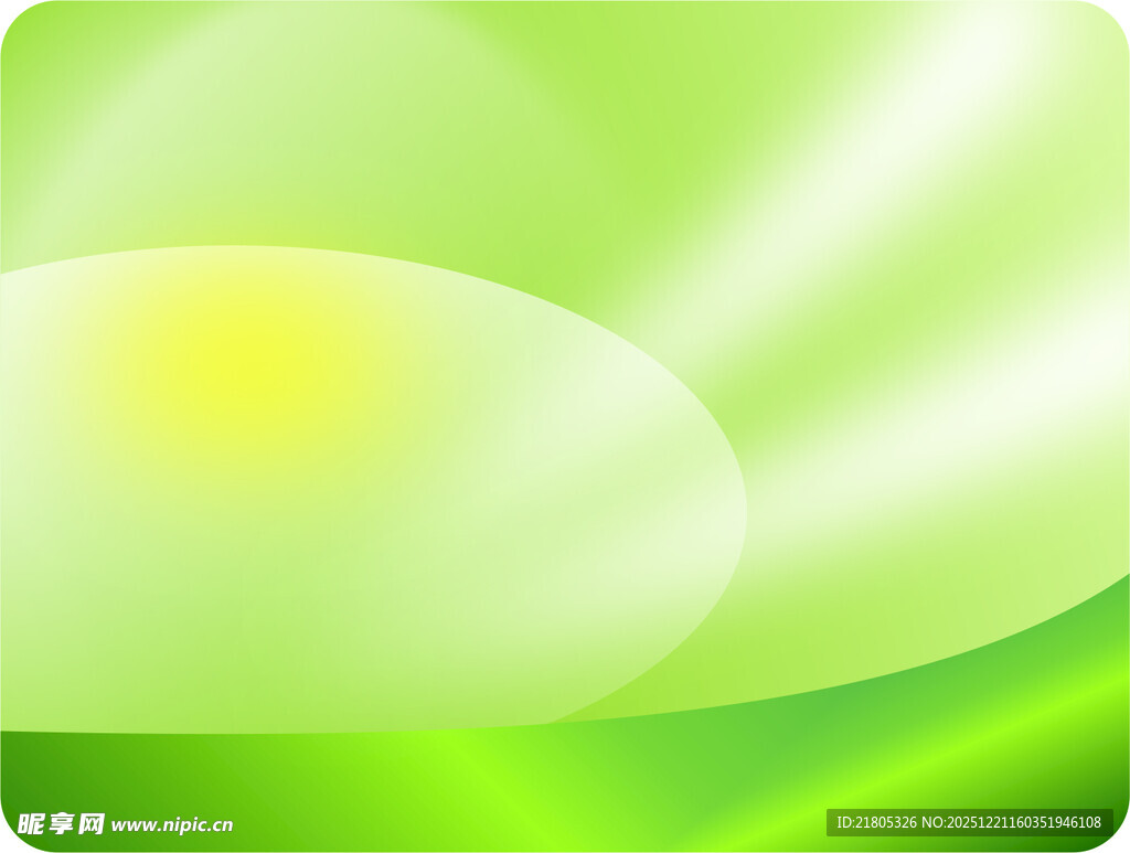 清新绿色光晕背景图