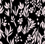 黑白花卉植物图案纹理