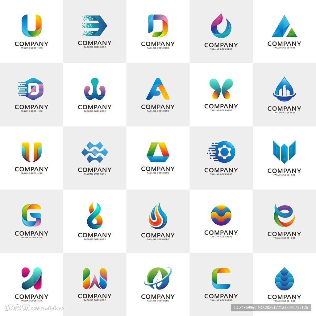 多彩创意标志集合