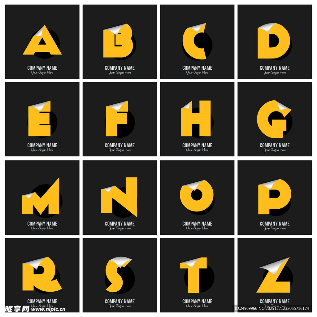 立体字母设计展示