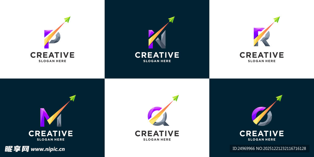 创意箭头标志设计示例