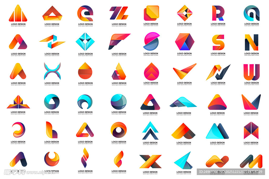 多彩几何图形集合