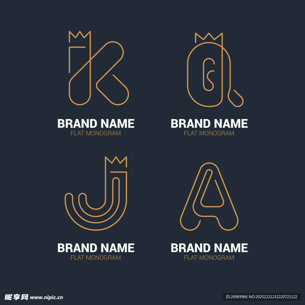 创意字母标志设计示例