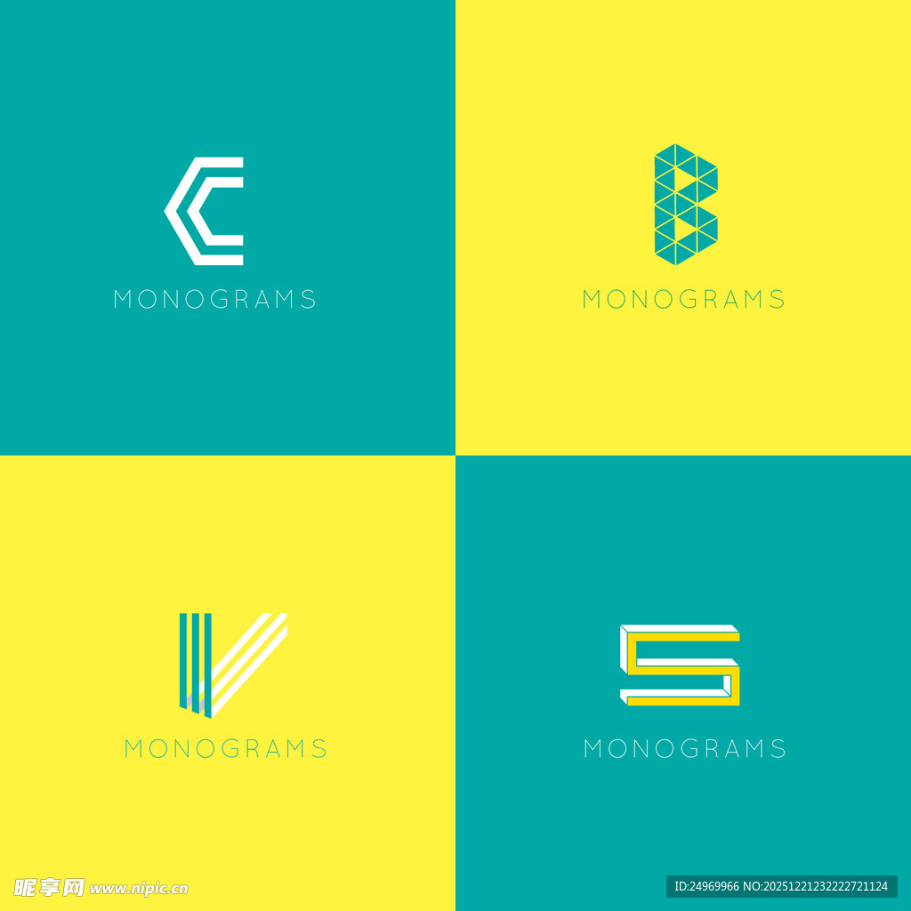 简约字母标志设计集合