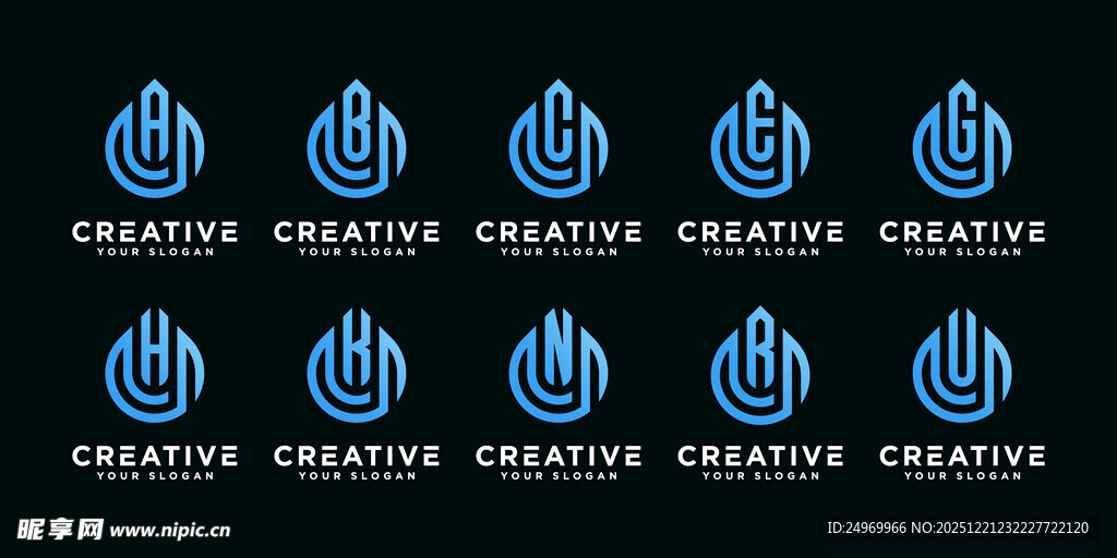 创意火焰图标设计集合