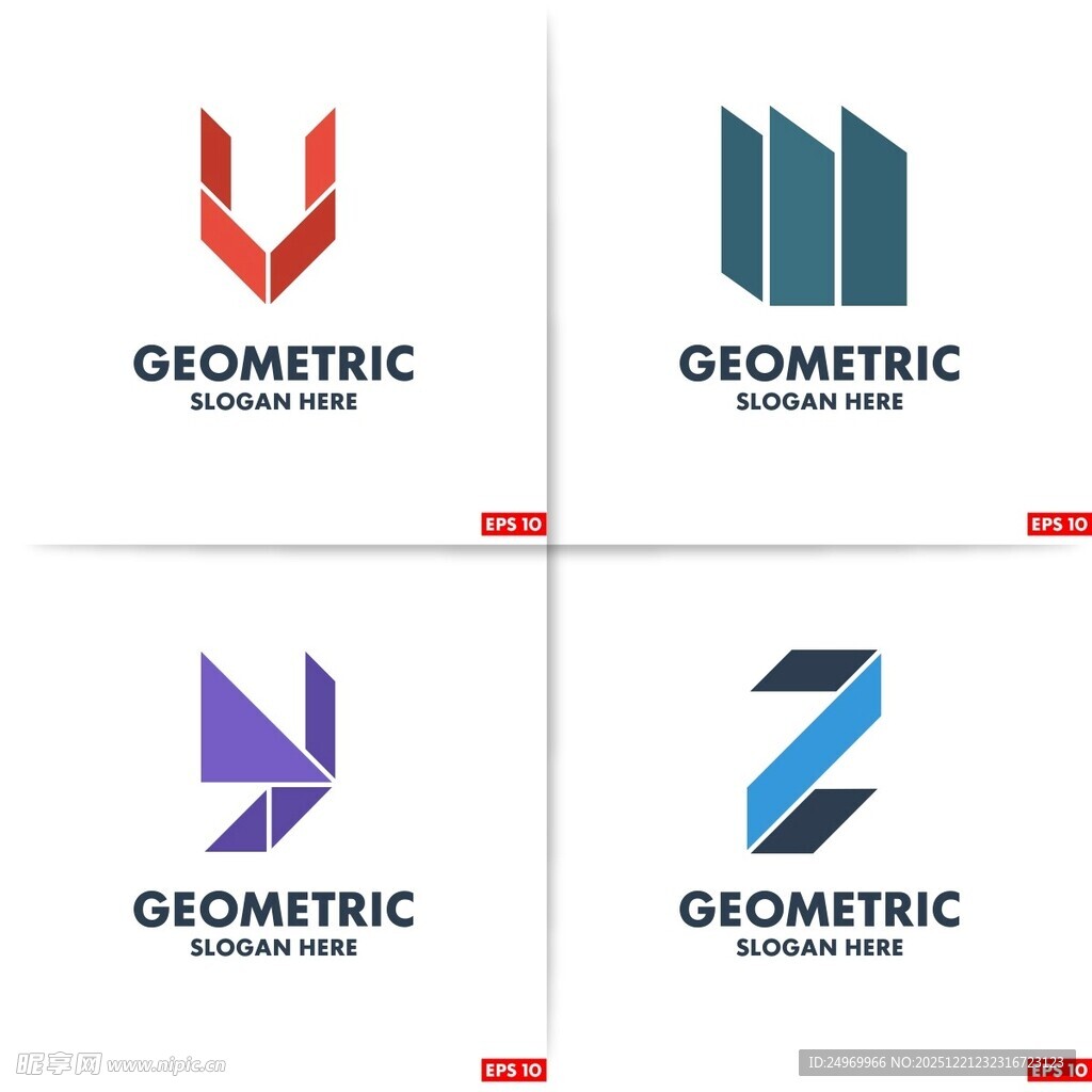 几何风格创意标志设计