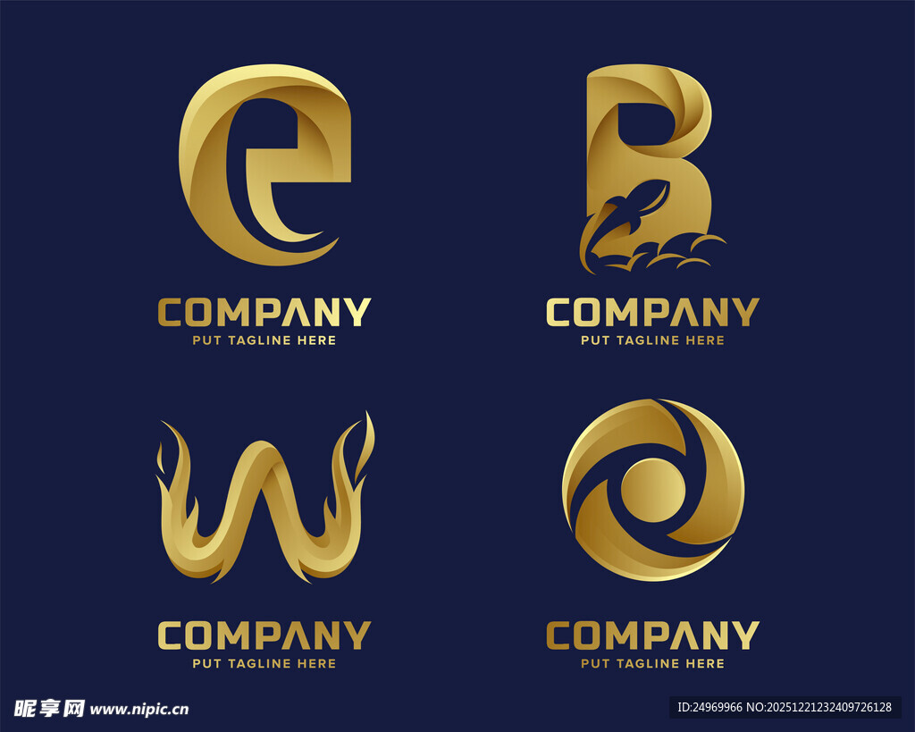 金色创意公司标志设计