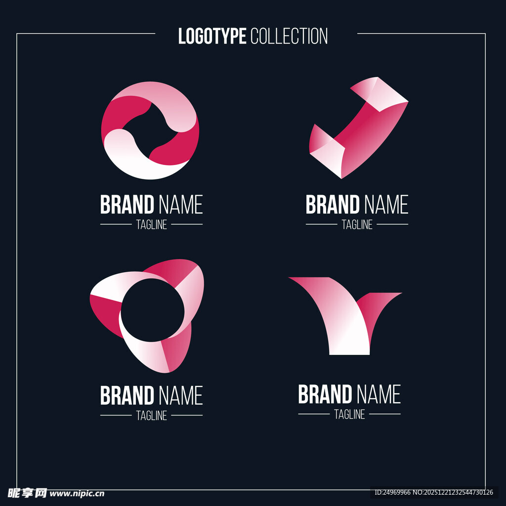 创意几何品牌标志设计