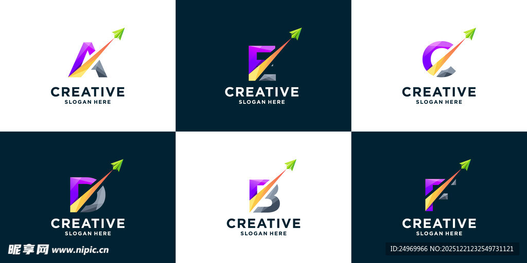 创意C字母标志设计