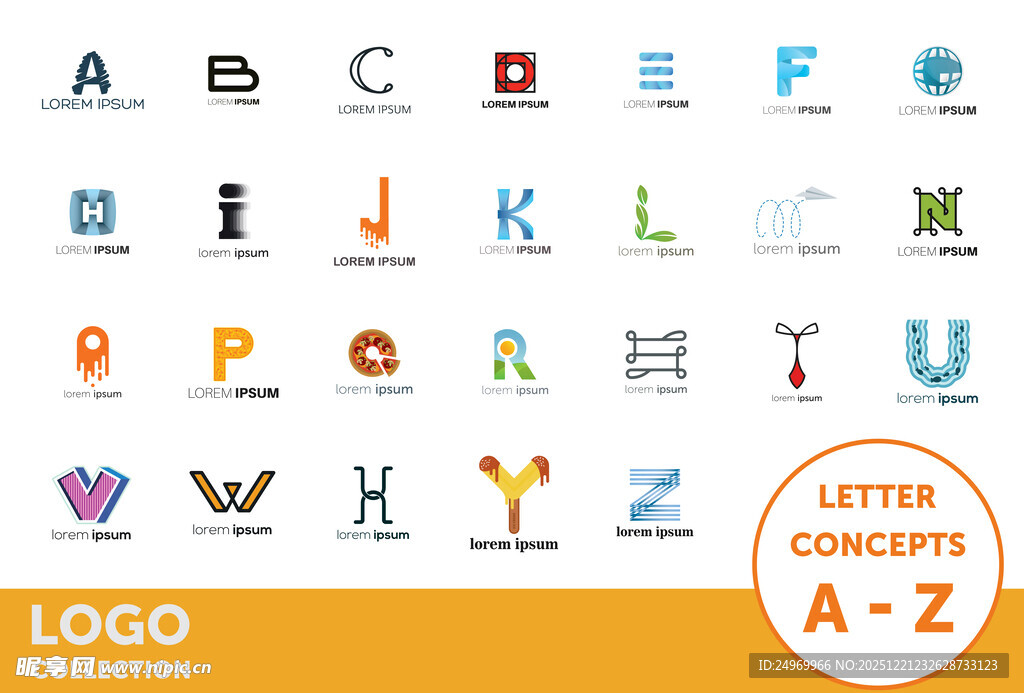 字母标志概念图