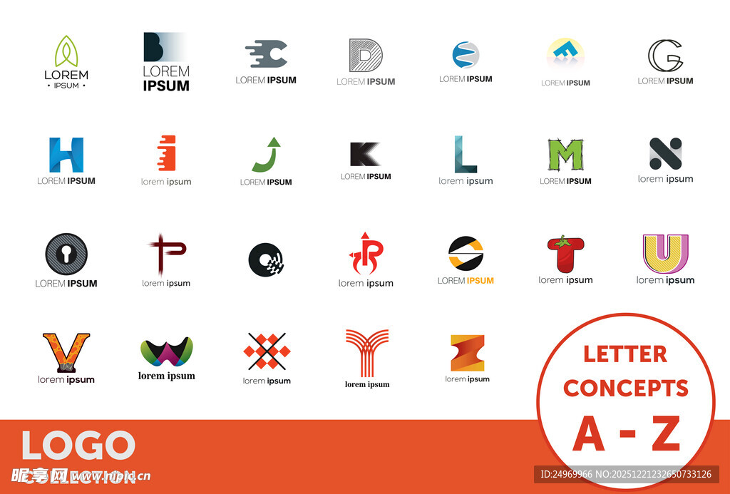 多样字母标志设计概念