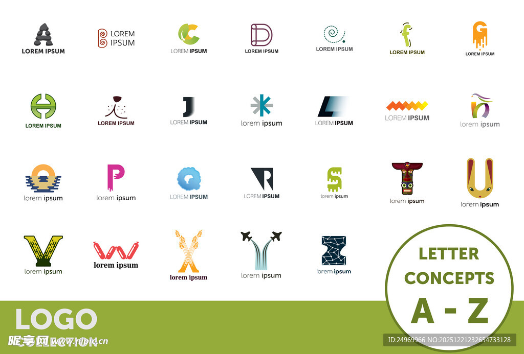 字母标志设计概念集合