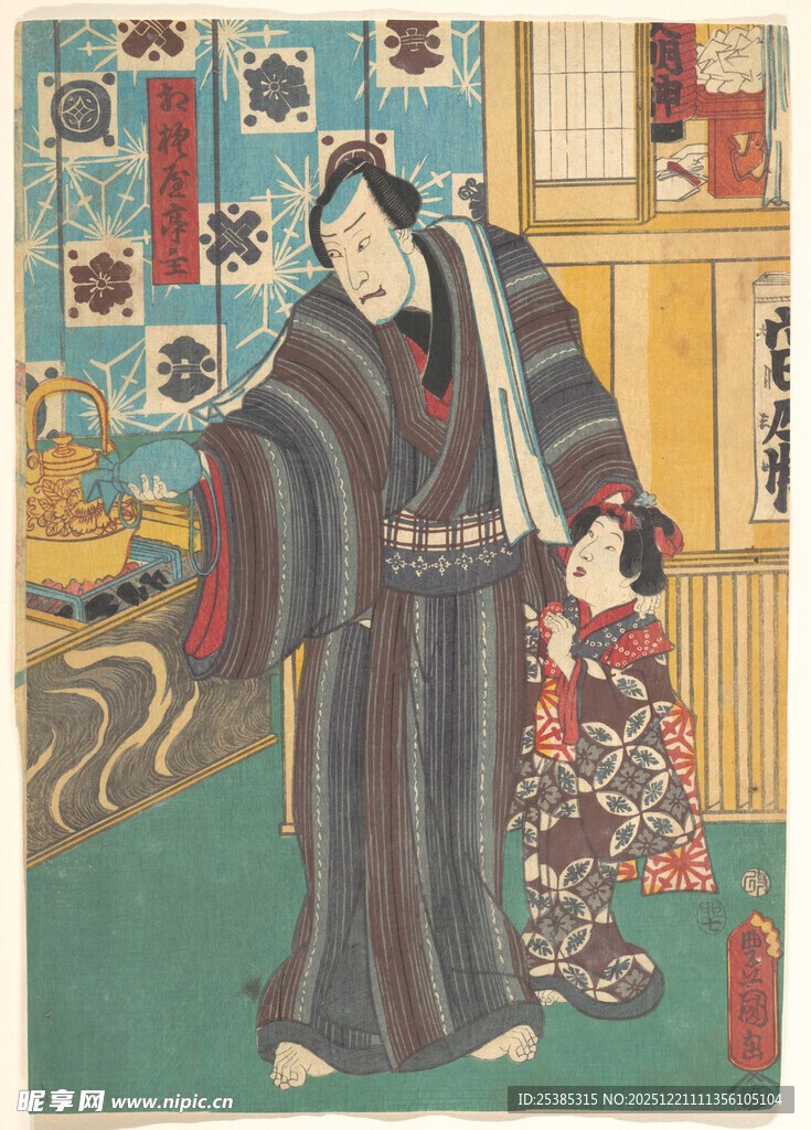 传统和服装扮的人物场景