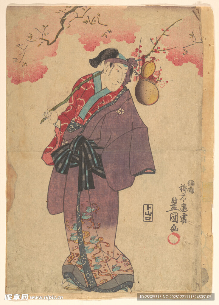 日本传统艺伎形象画作