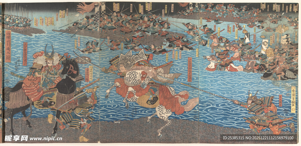 古代战争场景画作