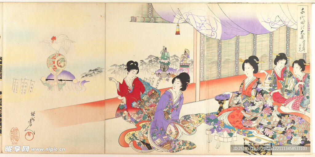 古代女子雅集图