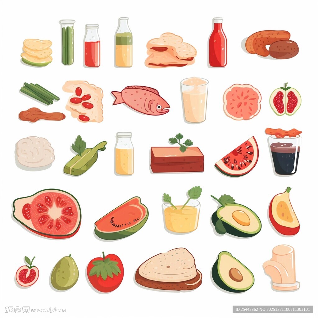 食品素材插图