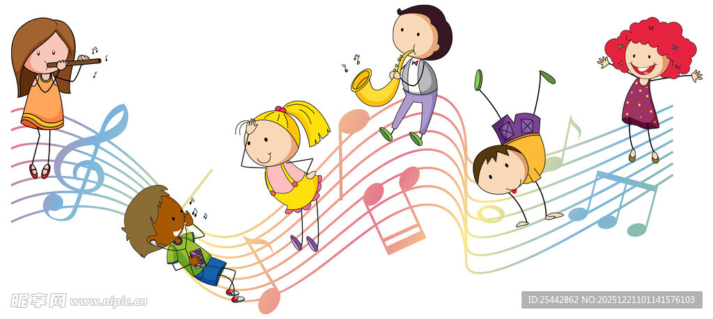 儿童音乐插图
