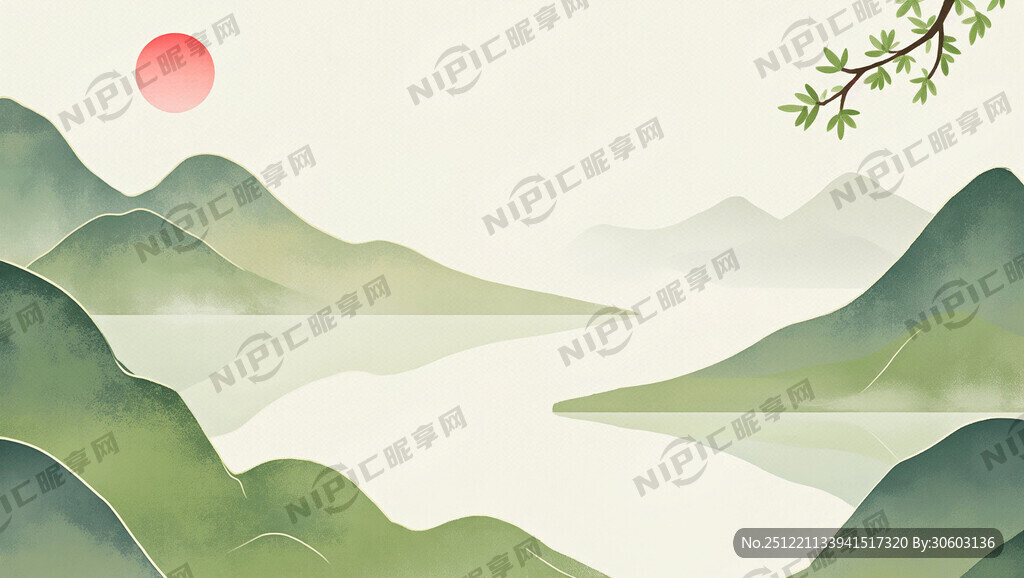 中国风背景海报  无字