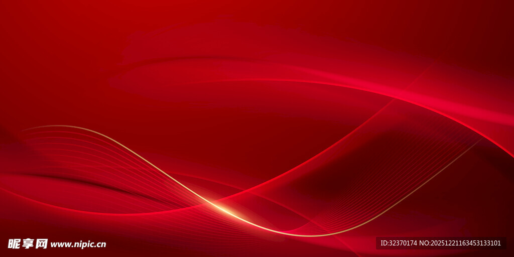 红色动感线条背景