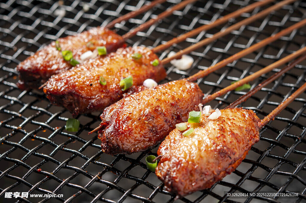烤鸡翅串