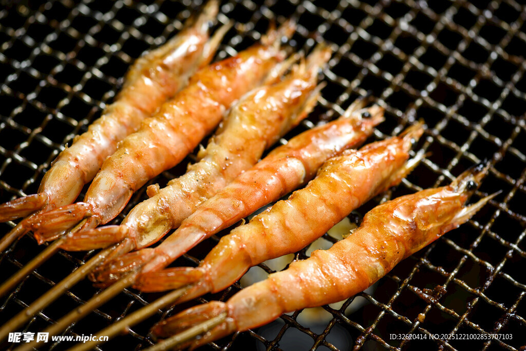 烤虾串