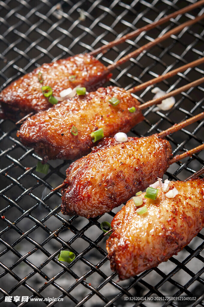 烤鸡翅串