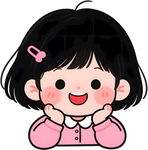 短发小女孩卡通儿童插画