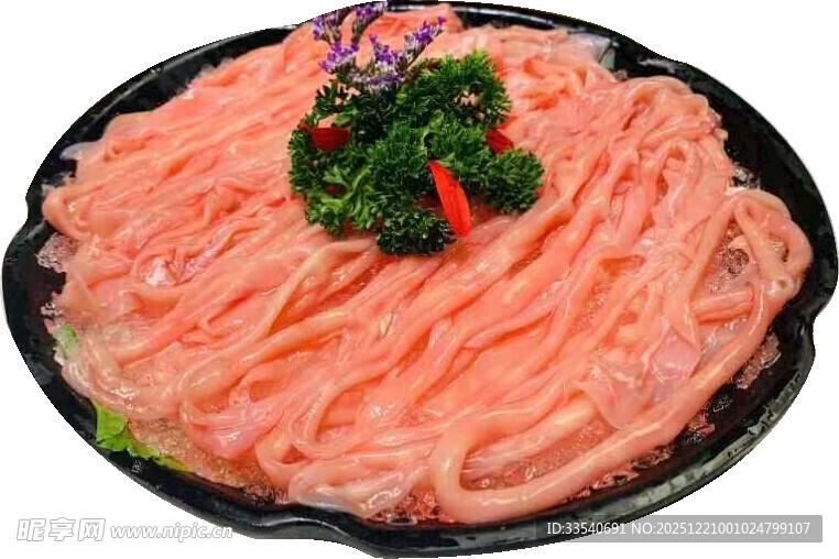 火锅食材 鸭肠 免抠图