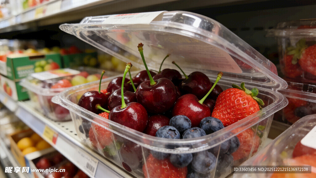盒装新鲜混合莓果